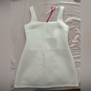 Cynthia Rowley White Bonded Dress with Back Zip